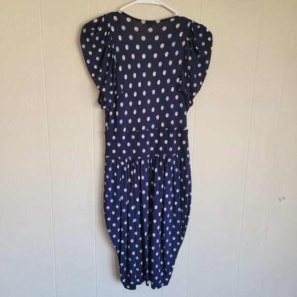 Anthro Leifsdottir A-line Polka Dot Mini Dress - Picture 3 of 4